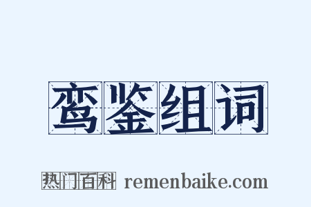 鸾鉴组词是什么意思的图片